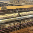 1909 RARE 4 pedal CROWN orchestral piano. Burled walnut - Upright - Studio Pianos